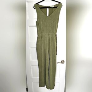 Saturday Sunday Olive Green Jumpsuit by Athropologie sz medium
